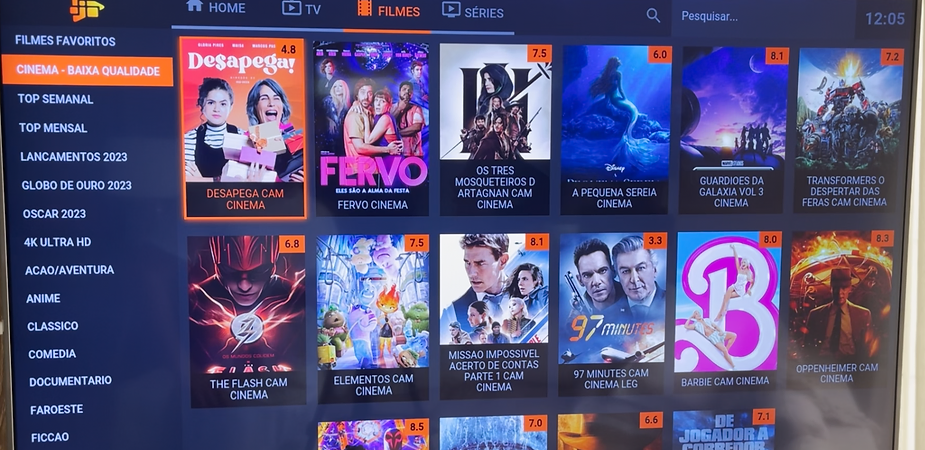 Filmes servidor BladeUHD app Smart STB - TV Smart